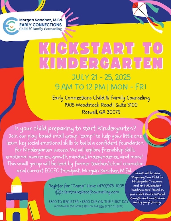 Kickstart to Kindergarten camp flyer